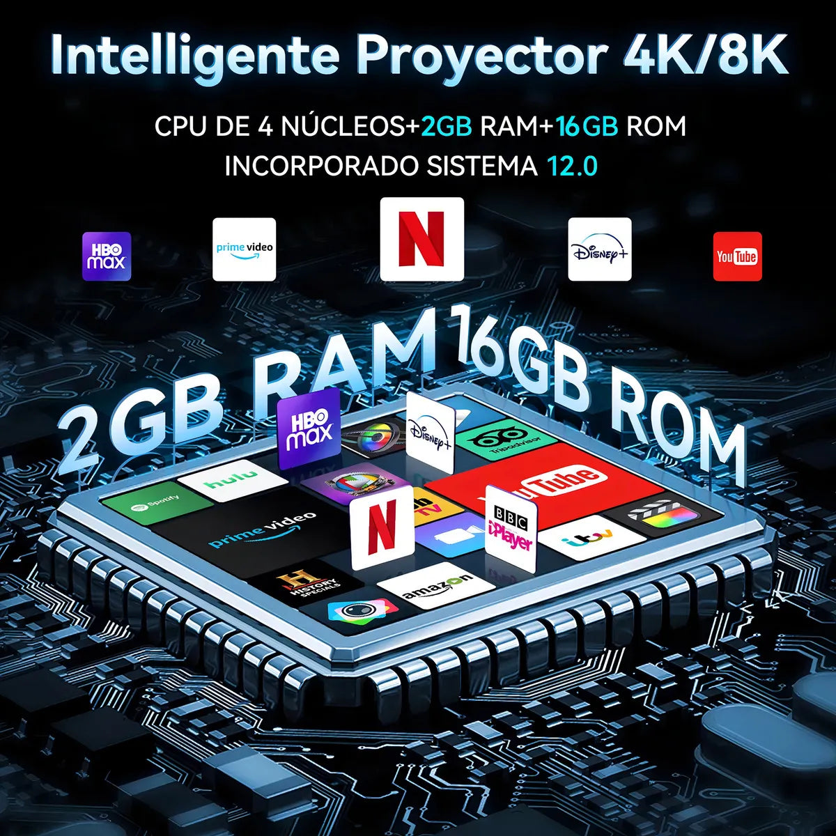 Proyector HY300 Full Hd Android +Control