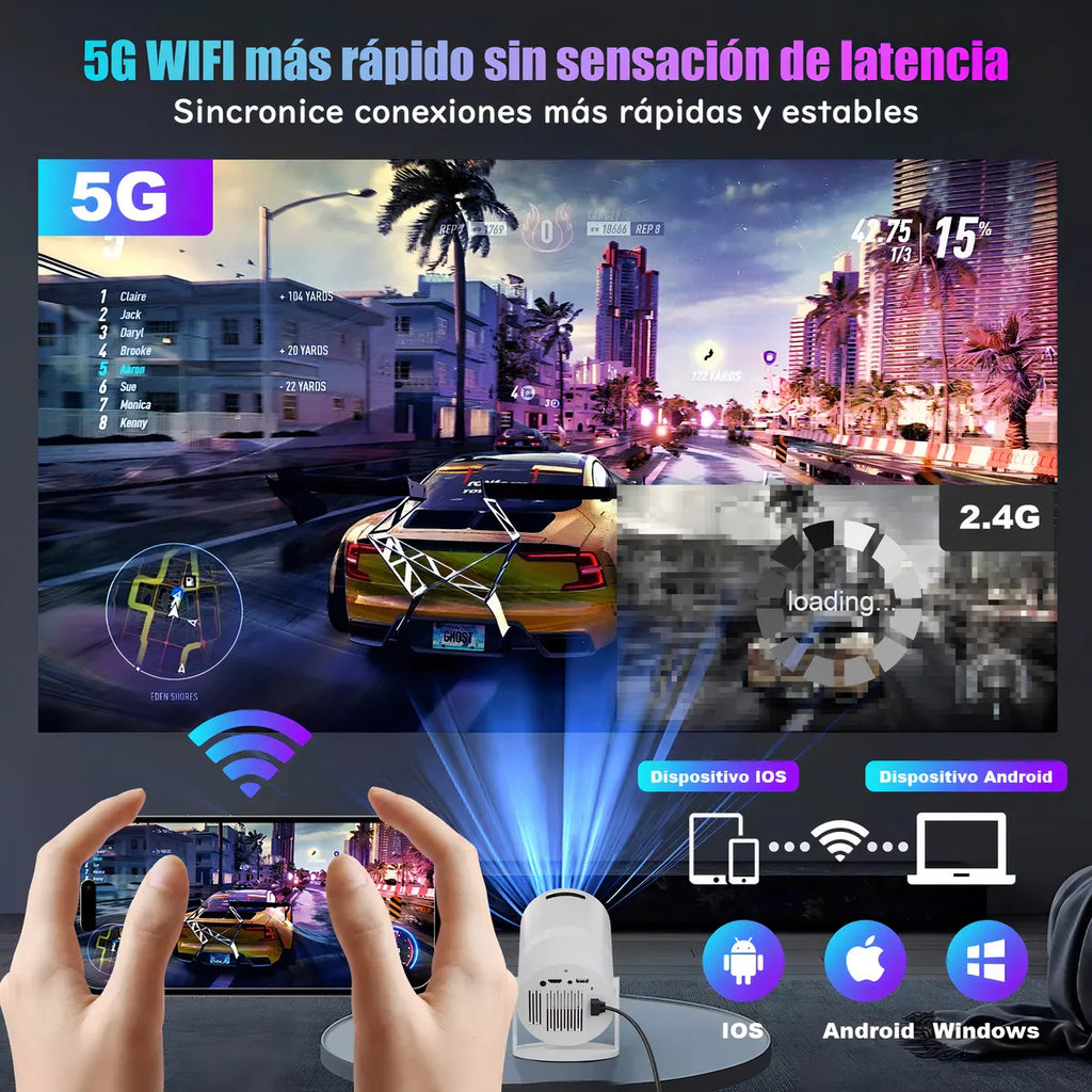 Proyector HY300 Full Hd Android +Control