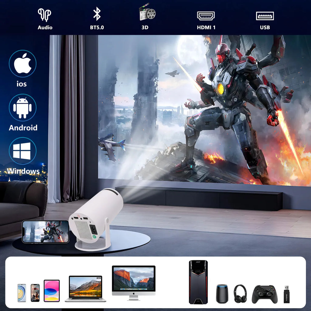 Proyector HY300 Full Hd Android +Control